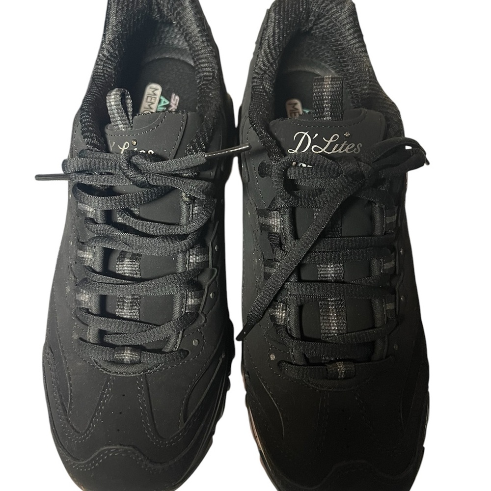 Skechers D'Lites Black Women’s Walking Shoes Like New